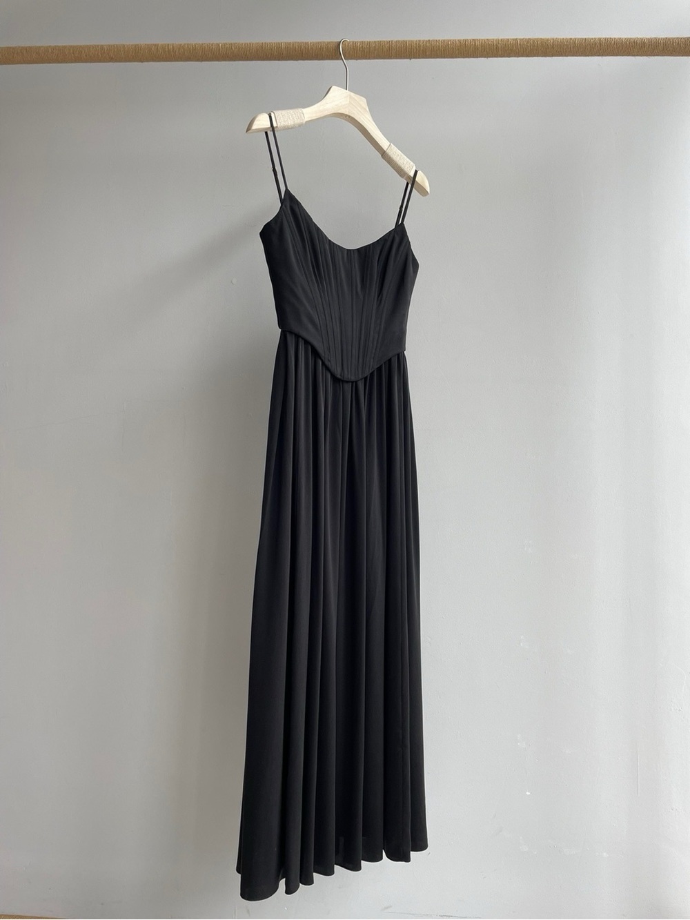 NWOT Zimmermann Black Corset-Style Midi Dress, Size AU 2 = M